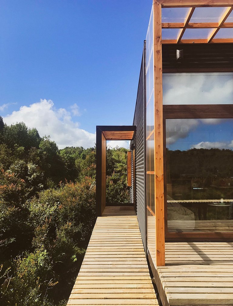 Pichi II Calbuco - Tiny house cabin facing the lagoon
